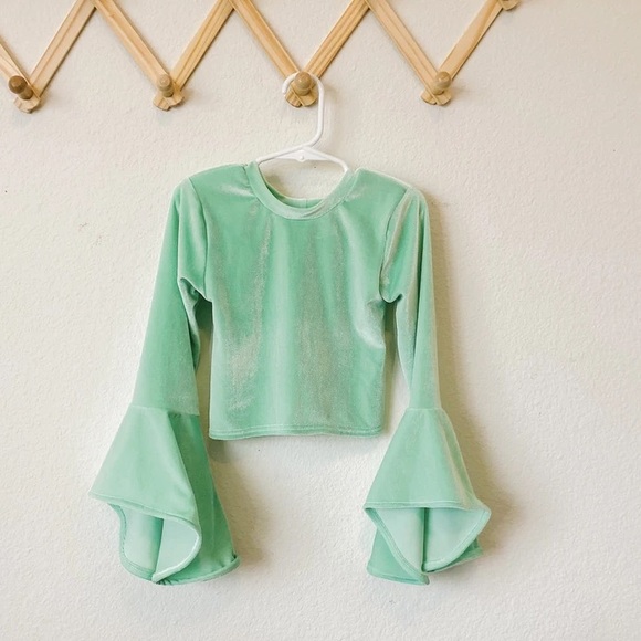 Mint butterfly sleeve top - Picture 1 of 1